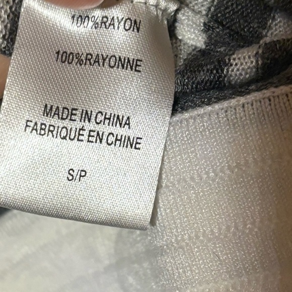 Bobeau- Grey/Cream Open Cardigan - Picture 4 of 5